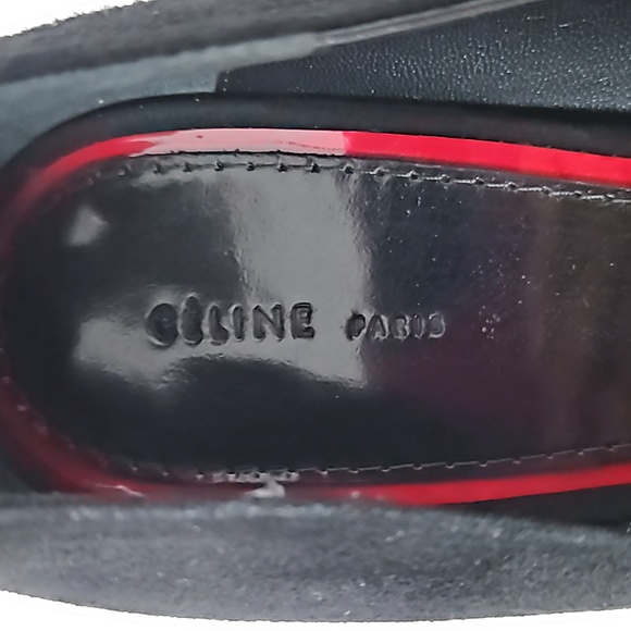 Celine Black Suede Wedges EXCELLENT CONDITION!!! - Picture 3 of 8
